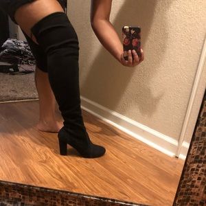 Steve Madden thigh high heel boots